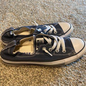 Women's Navy Shoreline Converse, size 9